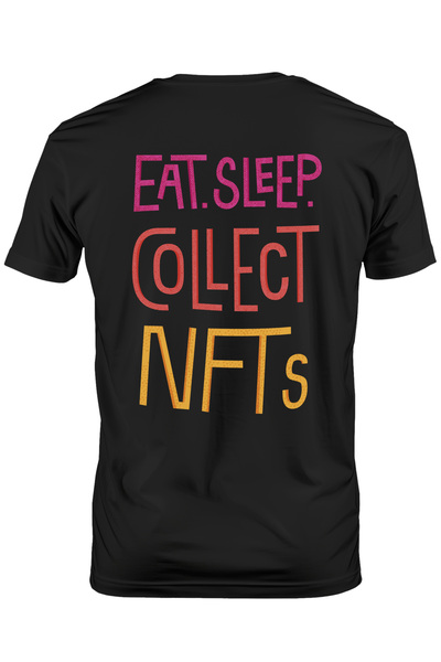 StoryGift Romania Tricou Barbati Cu Mesaj In Engleza Eat Sleep Collect Nfts, ...
