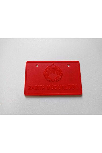 Senkron Plastik Zabıta Mühürü Plastik Levha Açma Kapama Belediye Mühürü Kırmı...