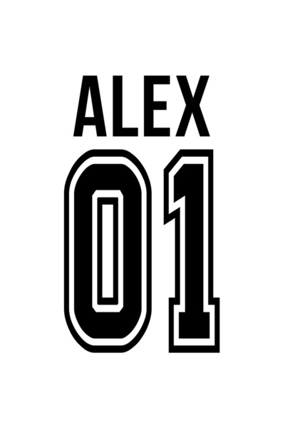 StoryGift Romania Sticker Adeziv 90CM Cu Textul Alex, si Numarul 01, Cel Mai Bun, Apreciere, Personalizat cu Mar