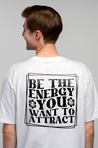 StoryGift Romania Tricou Barbati cu mesajul "Be the energy you want to attrac...