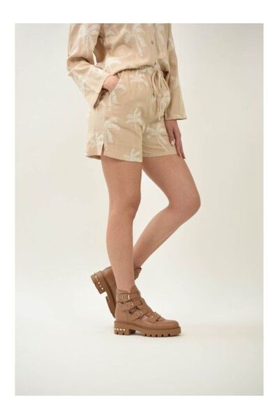 Y TWO WOMEN PANTALONI SCURTI HAWAI CU DETALII DE BRODERIE M-L Rose