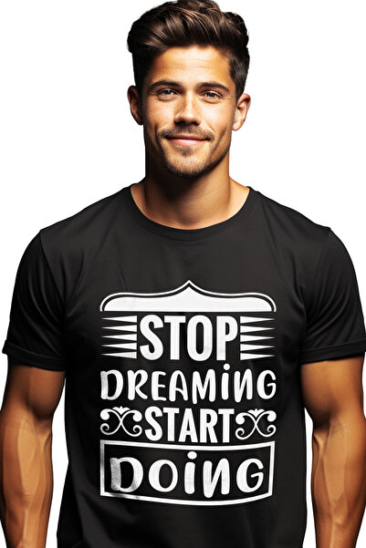 StoryGift Romania Tricou bărbătesc cu un mesaj care te îndeamnă să începi să ...