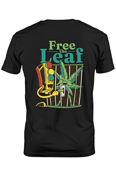 StoryGift Romania Tricou bărbătesc cu frunză verde în închisoare, text în eng...
