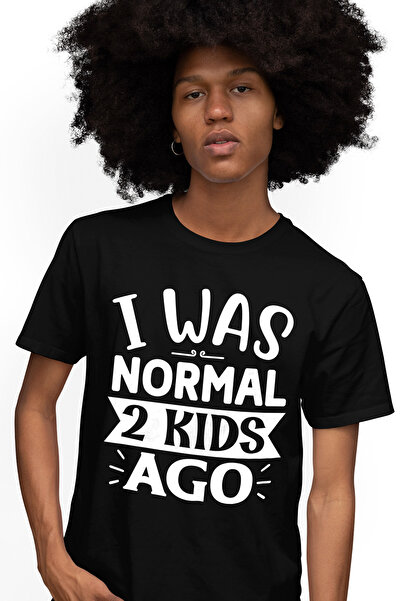 StoryGift Romania Tricou Barbati pentru o mama care era normala "acum 2 copii...