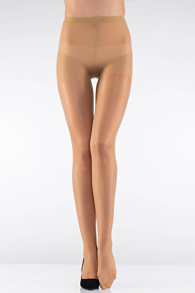 İTALİANA 15 Denye Büyük Beden Parlak Külotlu Çorap - Ten