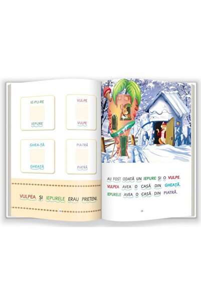 Gama Învățarea lecturii de la o vârstă fragedă! Iepurele, vulpea și cocoșul