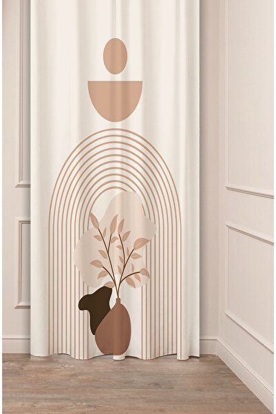 GREENDECOR Vază Leaf Soft Pastel cu model boem Design special Digital cu impr...