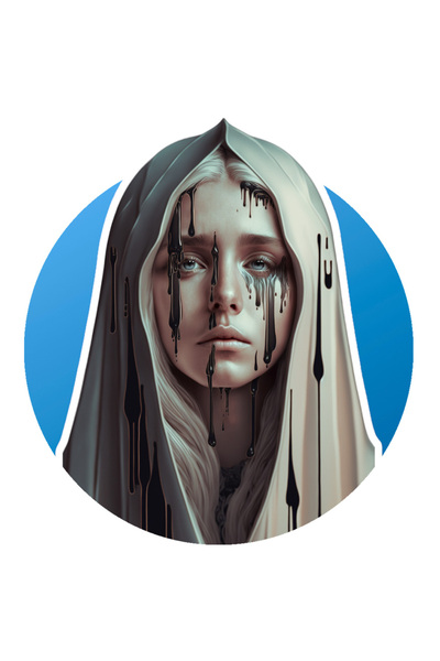 StoryGift Romania Sticker Adeziv 90CM Cu Calugarita, Horror, Fantasy, Smoala,...