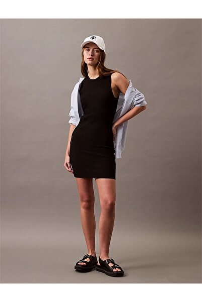 Calvin Klein Kadın Siyah Elbise