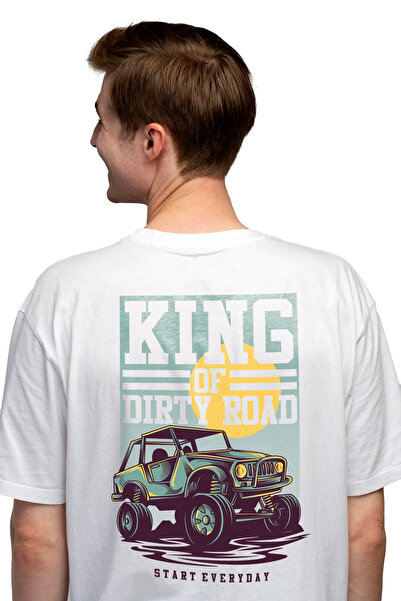 StoryGift Romania Men's T-shirt With Big Mountain Monster Car, Text In Englis...