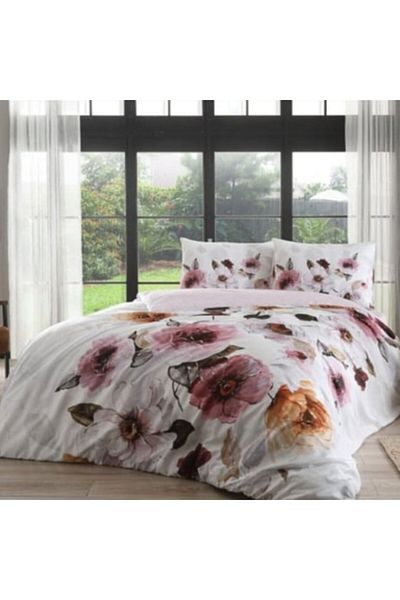Taç 100% satin cotton bed linen, duvet cover 200x220cm, floral pattern, TAC Mako-Satin, Espita