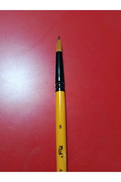 Rich 123 Series Round Tip Multi-Purpose Quality Synthetic Detail Brush No:8