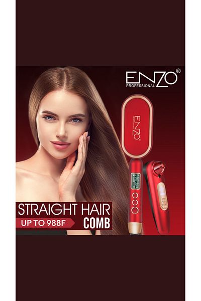 ENZO EN-4102T Multi-Function Hair Straightener Comb & Blackhead Remover