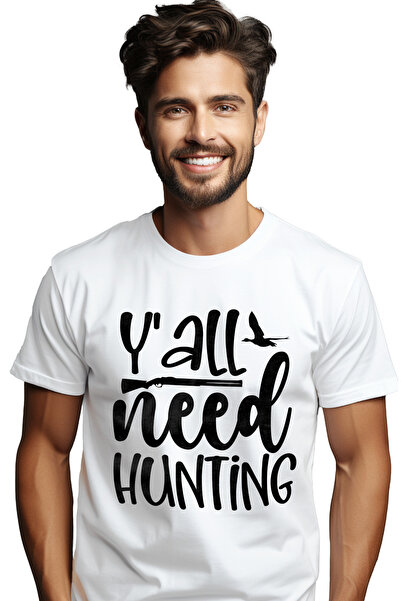 StoryGift Romania Tricou Barbati cu o pusca si o pasare cu mesajul "Y'all nee...