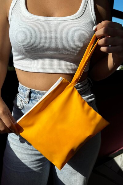 TAKIŞTIR Yellow Color Women's Wallet/Handbag (Large Size)