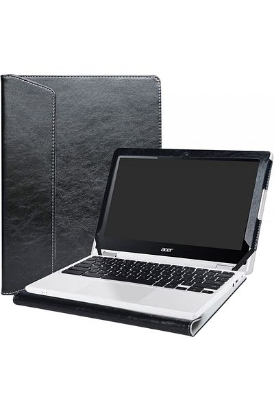 Alapmk laptop protective case, PU leather, black