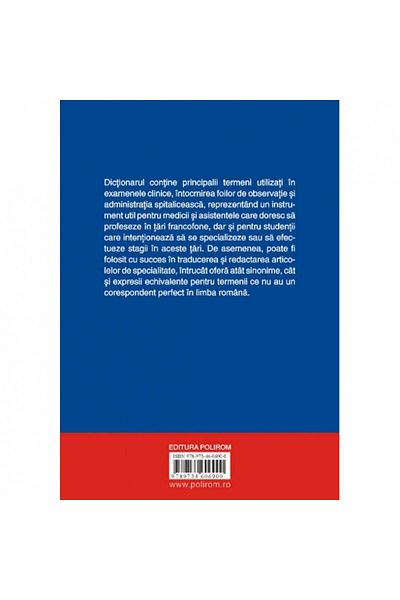 Polirom Pocket medical dictionary French-Romanian, Romanian-French - Danielle Duizabo