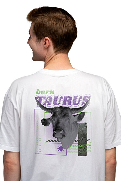 StoryGift Romania Tricou bărbătesc cu semnul zodiacal Taur, animal puternic cu coarne înalte, text în engleză I Wastg