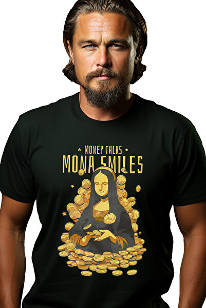 StoryGift Romania Tricou Barbati Cu Mesaj In Engleza Money Talks Mona Smiles,...