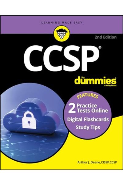 For Dummies كتاب CCSP للمبتدئين + اختباران تدريبيان + 100 بطاقة تعليمية عبر ا...