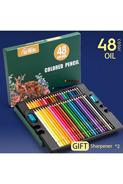 Choice 48 لونًا زيتيًا 48/72/120/150/200 لونًا أقلام تلوين احترافية مجموعة رس...