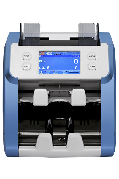 Sigma KSN Çift Katlı Karışık Para Sayma Makinesi – 10 Para Birimi, Dokunmatik Ekran, Seri Numarası Okuma