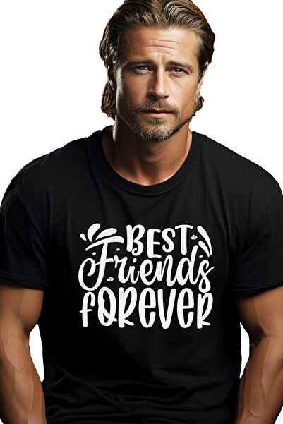 StoryGift Romania Men's T-shirt With Hearts And The Text "best Friends Forever" - Best Friends For Stg