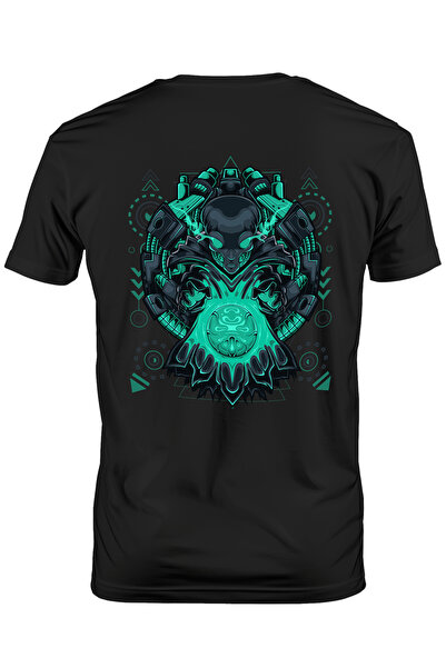 StoryGift Romania Tricou Barbati Cu Extraterestru, Robot, Mecha, Cyberpunk, G...