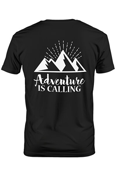 StoryGift Romania Men's T-shirt with illustration showing mountains and the m...