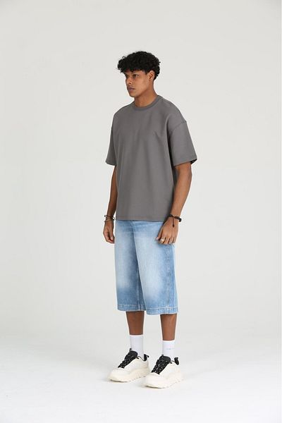 The Champ Clothing Ανδρικό μπλουζάκι Basic και Relaxed Fit Ανδρικό μπλουζάκι με 2 νήματα