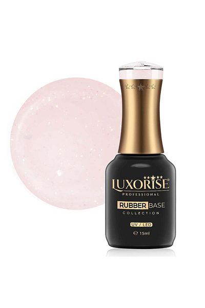 LUXORISE Bază de cauciuc LUXORISE Colecția Strălucitoare - Picături Strălucitoare 15ml
