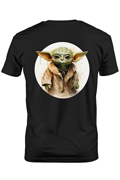 StoryGift Romania Tricou bărbătesc cu imprimeu Grog, Mandalorian, SF, Baby Yo...