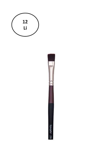 artline Fanart Academy Series 278 Long Handle Synthetic Bristle Short Flat No:6 12 Pack