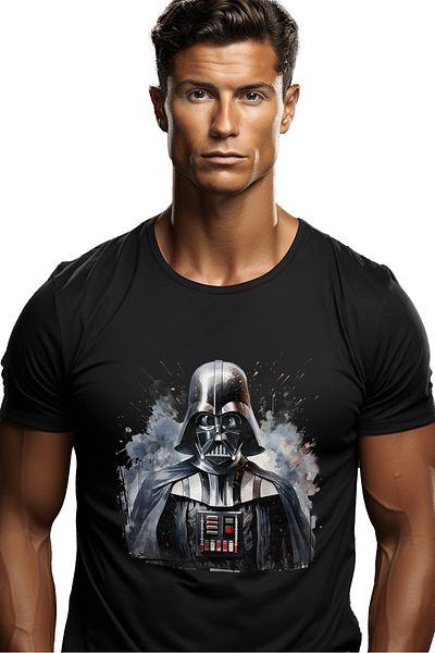 StoryGift Romania Tricou bărbătesc Darth Vader, Ilustrație, Star Wars, Personaj, Filme Stg