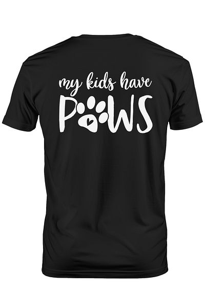 StoryGift Romania Men's T-shirt for those who have children with paws - pets with print on SpaSTG