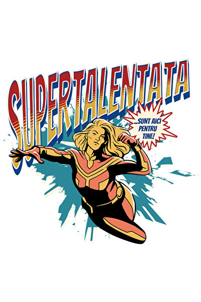 StoryGift Romania Sticker Adeziv 90CM Super Talentata, SuperErou Sunt Aici Pe...