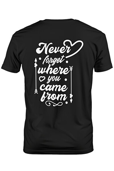 StoryGift Romania Men's T-shirt with a motivational message "Never forget whe...