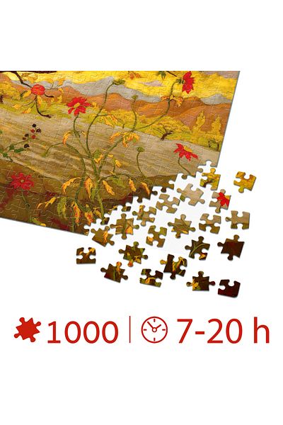 D-Toys Paul Ranson, Apple Tree with Red Fruits - Adult Puzzle 1000 Pieces - Art Collection