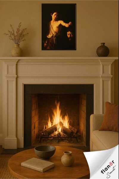 Butik Caravaggio Davud ve Golyat’ın Başı / Barok Sanat Tablosu