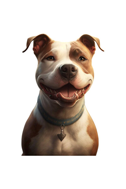 StoryGift Romania Sticker Eticheta 40CM Cu Caine, Portret, Zambet, Zgarda, Ra...