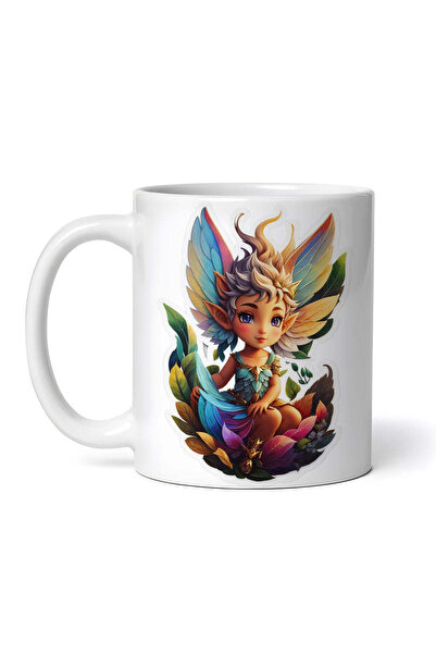 OEM Cană albă personalizată, personaj mitologic Zâna Zânelor, INOVATIX®. 330ml