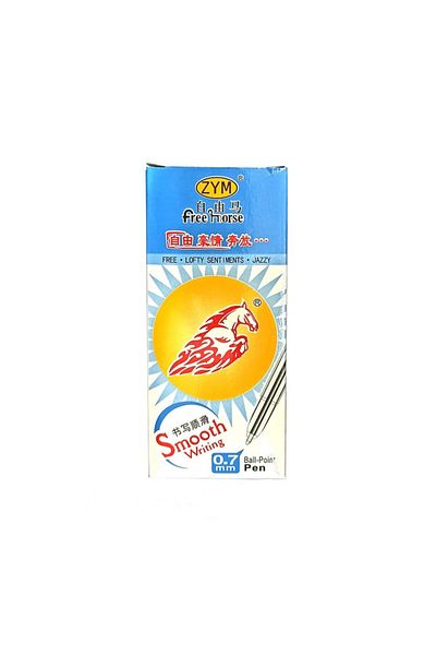 MACVI Set 50 Pixuri Transparente Macvi® cu Cerneala Albastra pentru Birou si Scoala