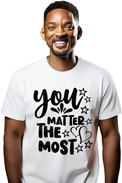StoryGift Romania Tricou bărbătesc cu un mesaj care spune că tu contezi cel m...