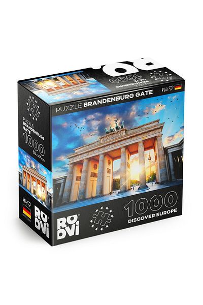 D-Toys Brandenburg Gate, Berlin, Germany - Adult Puzzle 1000 pieces - Discover Europe
