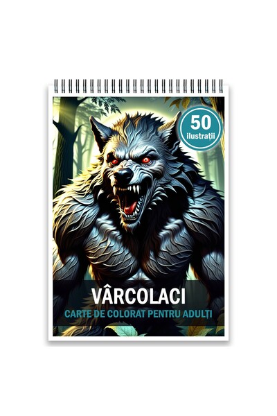 Legendary Gifts Βιβλίο ζωγραφικής για ενήλικες, 50 εικόνες, Λυκάνθρωποι, 106 ...