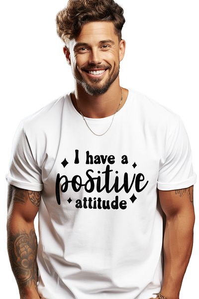 StoryGift Romania Men's T-shirt for those who have a positive attitude with print on the front, 100% Cotton, STG