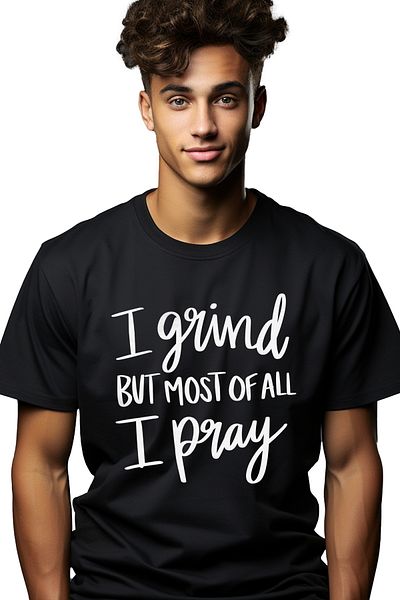 StoryGift Romania Men's T-shirt for those who pray a lot and who toil with print on the Face, 1 STG