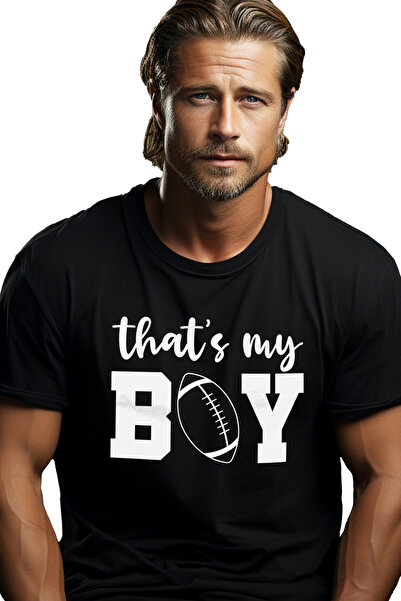 StoryGift Romania Tricou bărbătesc pentru mama unui jucător de fotbal america...