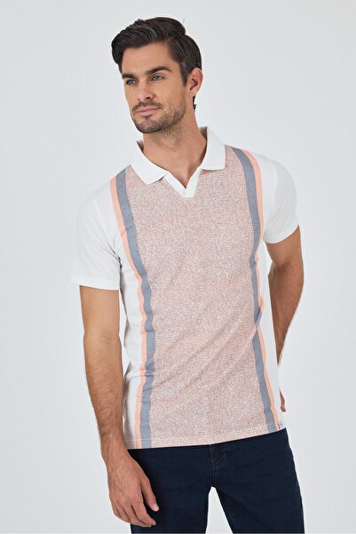 İmza Короткий рукав з принтом, італійський комір, без кишень, slim fit футбол...