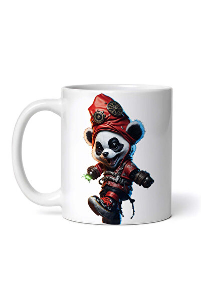 OEM Cană albă personalizată, Panda steampunk, INOVATIX®. 330ml